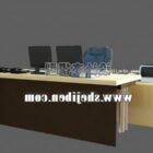 Reception desk 3d model .