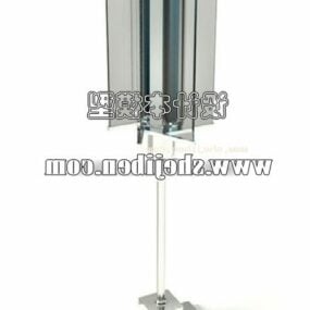 Floor Lamp Glass Shade Lighting Fixtures 3d model