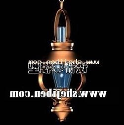 Lampe Industrielle Matériau Bronze modèle 3D