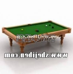 बिलियर्ड टेबल लकड़ी फ़्रेम 3डी मॉडल