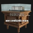Table console en bois