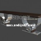 Modern Coffee Table Metal Leg