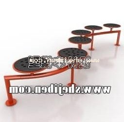 Outdoor parkbankstoel V1 3D-model