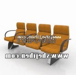 Hall Bench Chair Furniture 3d model