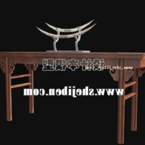 โมเดล 3 มิติเฟอร์นิเจอร์โต๊ะจีนคลาสสิก