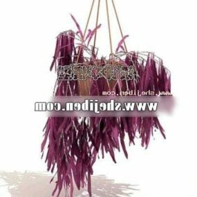 Outdoor Purple Plant Tree 3D-malli