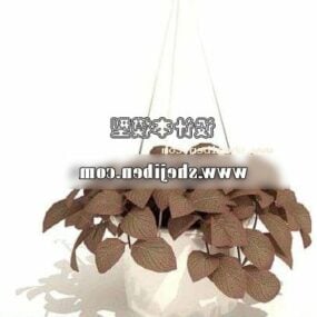 Outdoor Hanging Plant With Pot 3d model