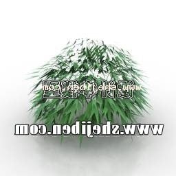 โมเดล 3 มิติพืชพุ่มไม้ฤดูหนาวกลางแจ้ง