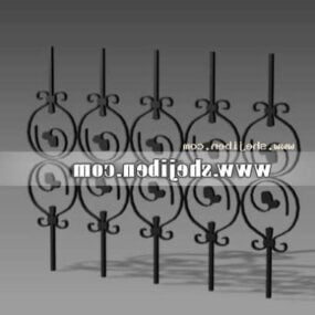 Iron Fence Furniture 3d model