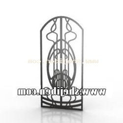 Iron Curved Door 3d-modell