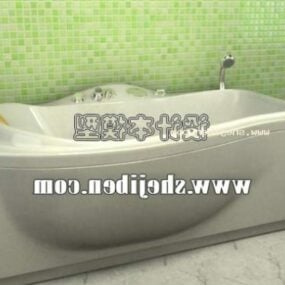 Vasca da bagno domestica con Jacuzzi modello 3d