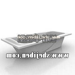 Modello 3d della vasca da bagno in porcellana