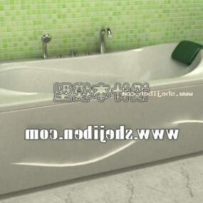 3d модель звичайної ванни з раковиною