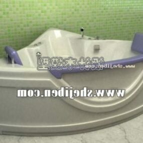 Bañera de esquina Baño Sanitario modelo 3d
