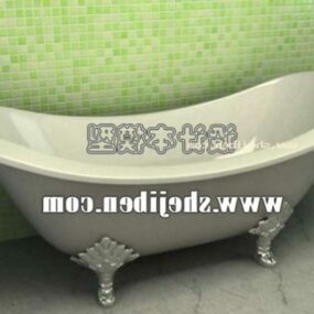 Klassisk badekar med ben 3d-modell