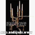 Candlestick Light Brass Tube Stand