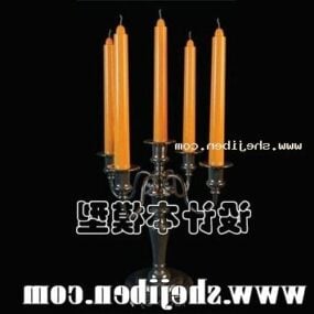 Candle Lamp European Decor 3d model