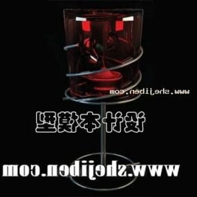 Lampu Lilin Kaca Berbentuk model 3d