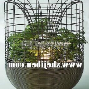 Candle Holder Cage Style 3d model