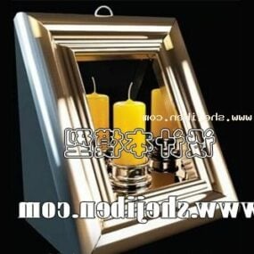 मोमबत्ती धारक फ्रेम शैली 3डी मॉडल