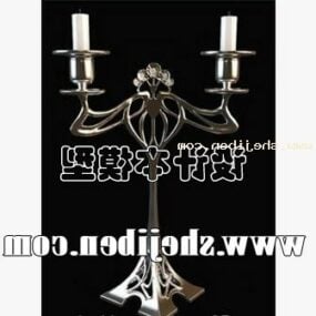 Gothic Candle Holder 3d model