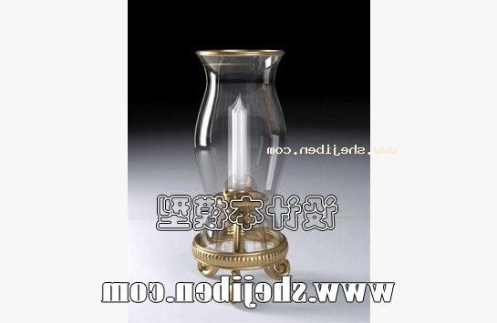 European Candle Holder Glass Case