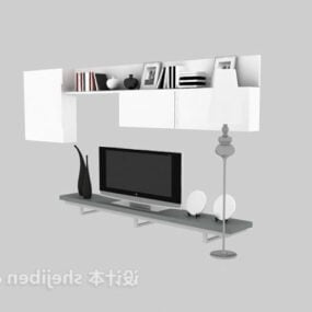 Model 3d Furnitur Kabinet TV Sederhana