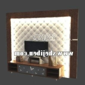 Tv Cabinet Upholstery Chesterfield Backwall 3d model