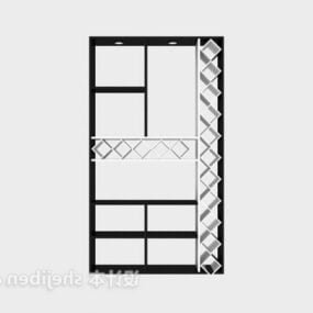 Vitrina rectangular estilo simple modelo 3d