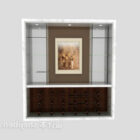 Wine Cabinet With Photo Frame Decorative