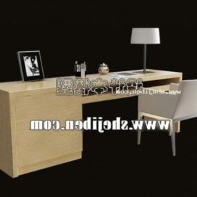 Working Desk Mdf Material 3d model