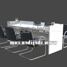 ワークデスクチェアオフィス家具3Dモデル