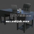 Wood Work Desk With Chair Office Furniture