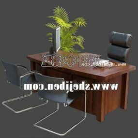 Desk Office Furniture 3d model