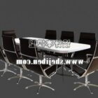 Modern Conference Table With Wheel Chairs