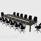 Common Conference Table Chair Set