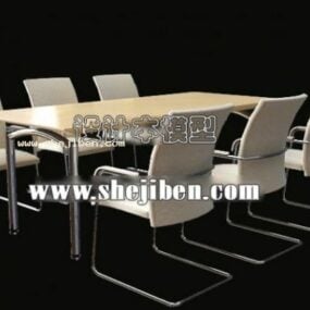طاولة اجتماعات أثاث مكتبي حديث نموذج ثلاثي الأبعاد