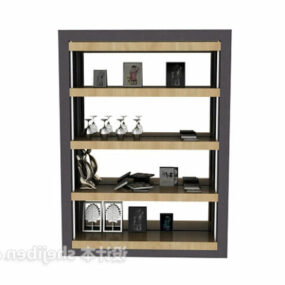 Modern Bookcase Design 3d model