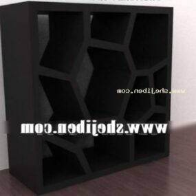 Bookcase Honeycomb Style 3d model