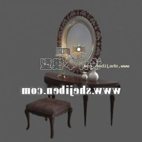 Ylellinen Dresser Furniture Set 3D-malli