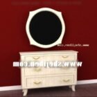 Dresser With Circle Mirror Bedroom Furniture