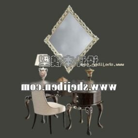 Ensemble de meubles de commode de luxe modèle 3D