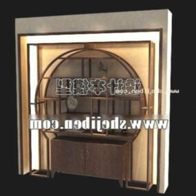 Chinese Screen Partition Divider Furniture 3d model