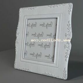 Photo Frame With Typography Paper 3d model
