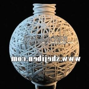 Stone Vase Curved Cylinder 3d model