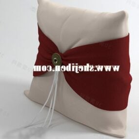 Hotel Pillow With Ribbon 3d model