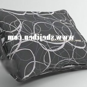 회색 베개 패턴 3d 모델
