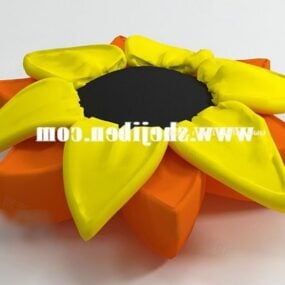Pillow Flower Shaped 3d model