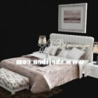 Hotel Bed Full Set White Color