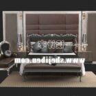 Klassisches Tagesbett mit Lederrückwand